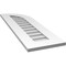 Ekena Millwork Quarter Round Top Right Surface Mount PVC Gable Vent w/ 3-1/2"W x 1"P Standard Frame, 12"W x 38"H GVPQR12X3801SN - alternate 3
